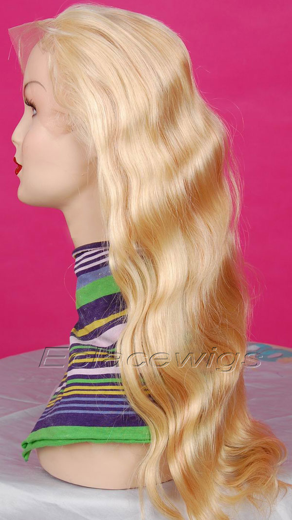 blonde human hair wig