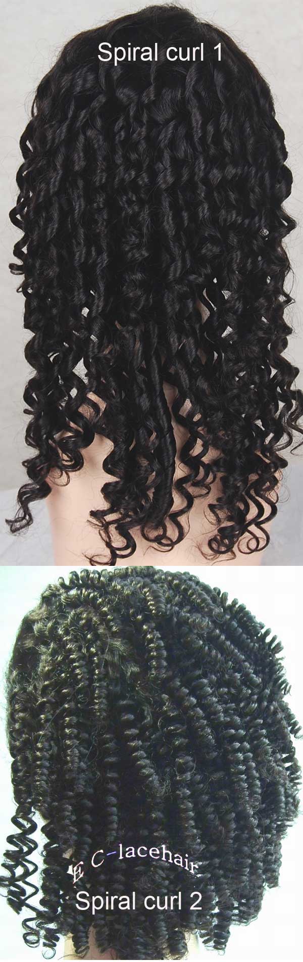 spiral curl wig