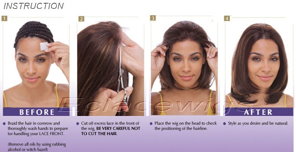 procedure of applying lace wig