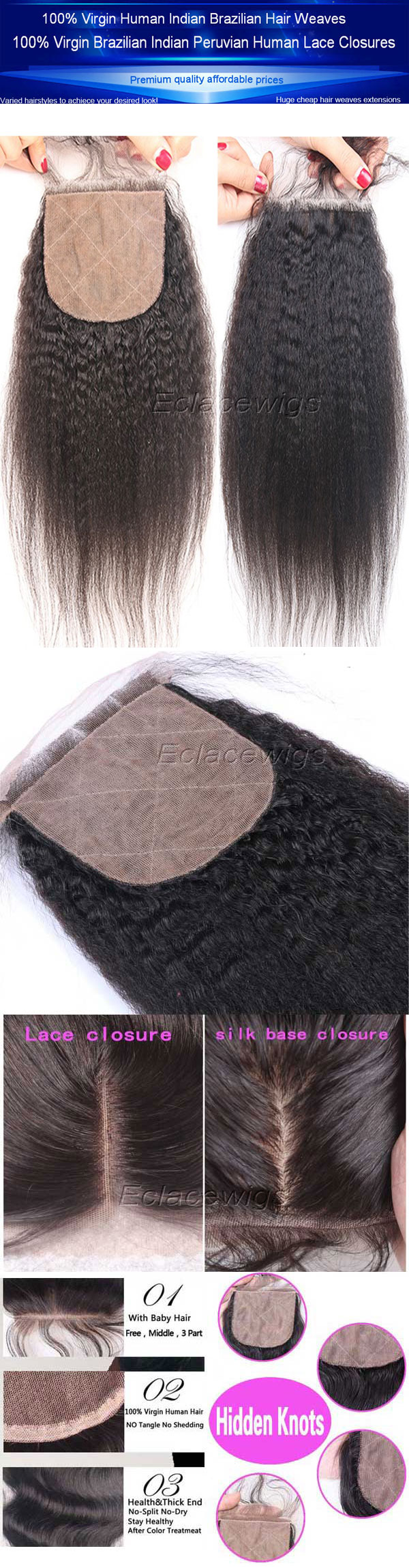 silk base virgin closures