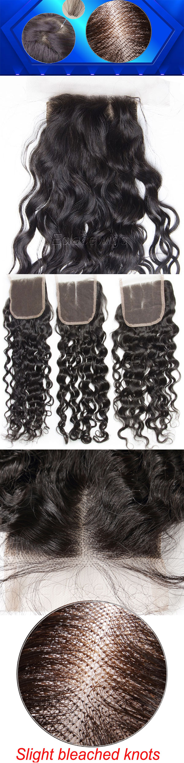 water wave lace closures
