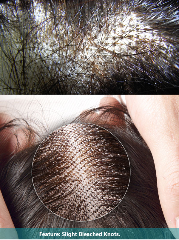 bleached knots for hairpieces